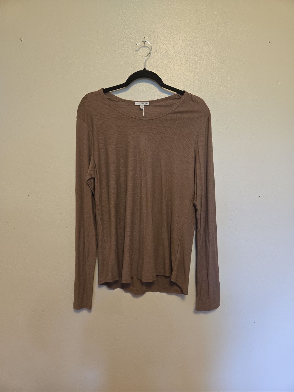 STANDARD JAMES PERSE Long Sleeved Tee Shirt Hazel 4 XL NWT